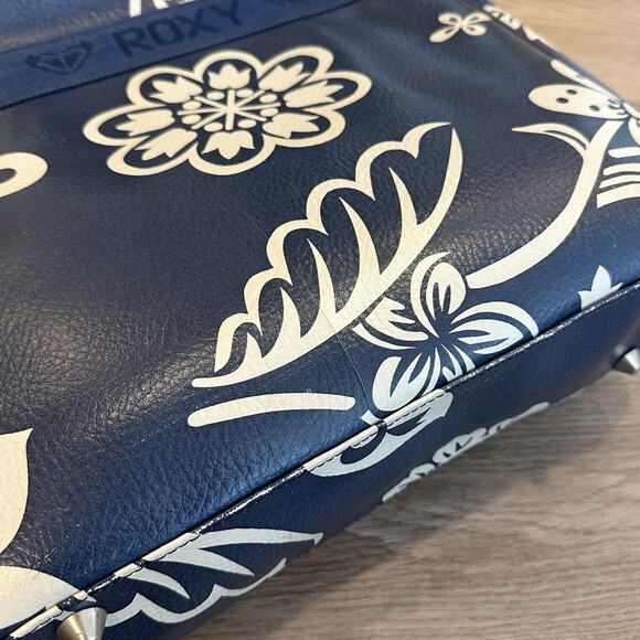 Vintage Roxy Y2K 2000s Hawaiian Floral Print Messenger Bag Crossbody EUC RARE - Picture 9 of 12